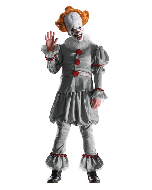 Pennywise ES Deluxe Kostüm  Horrorfilm Verkleidung One Size