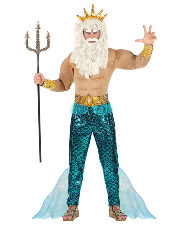 Poseidon Muskelkostüm für Fasching & Karneval L-52