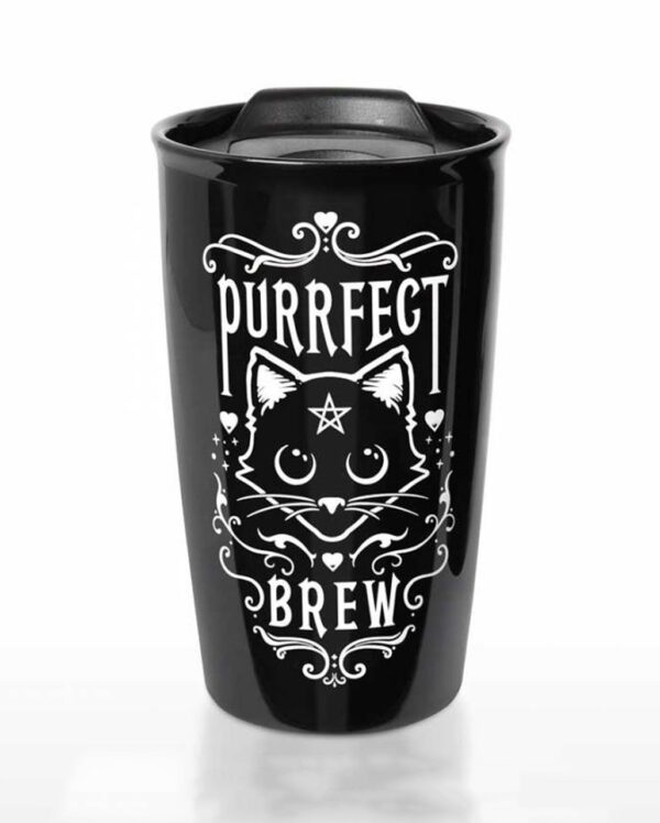 Purrfect Brew Togo Kaffeebecher als Geschenkartikel