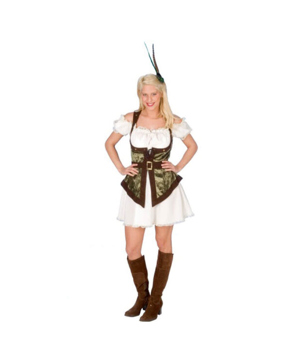 Robin Hood Damenkostüm   Historische Robin Hood Frauenkleid    L / 44-46