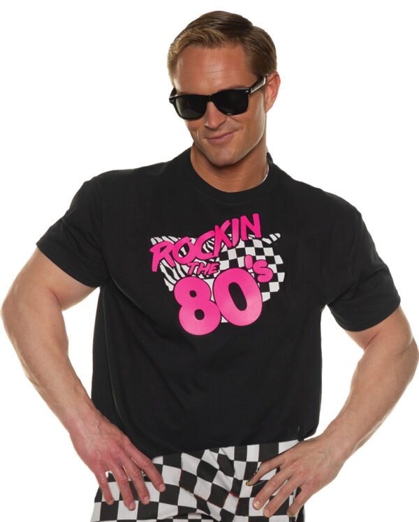 Rockin The 80`s T-Shirt ▶ Mottopartie Zubehör One Size