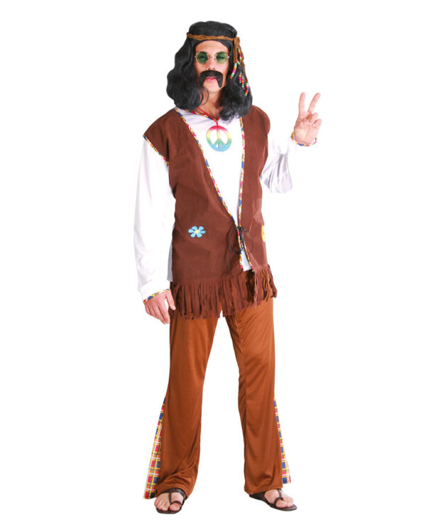 California Hippie Kostüm für Karneval M