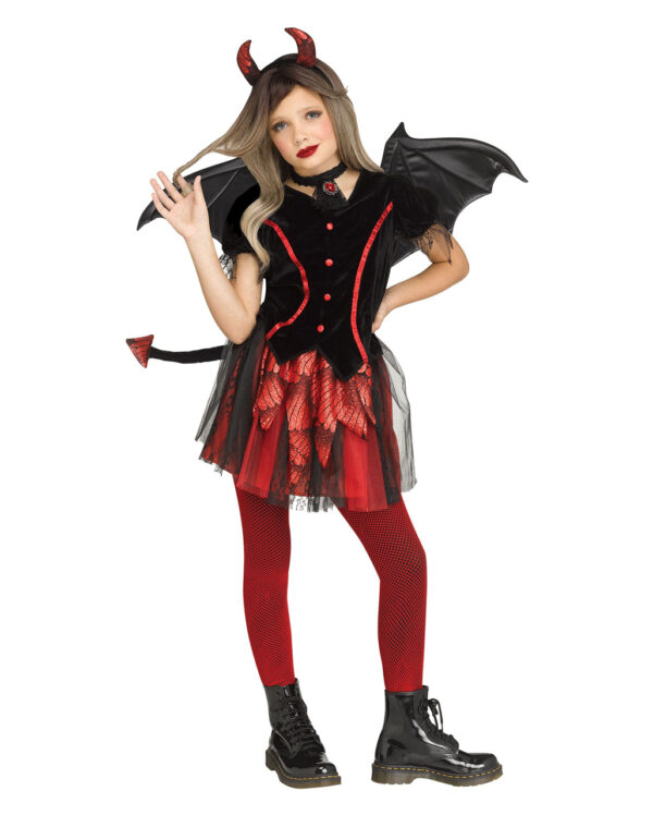 Schoolgirl Devil Kinderkostüm für Halloween M