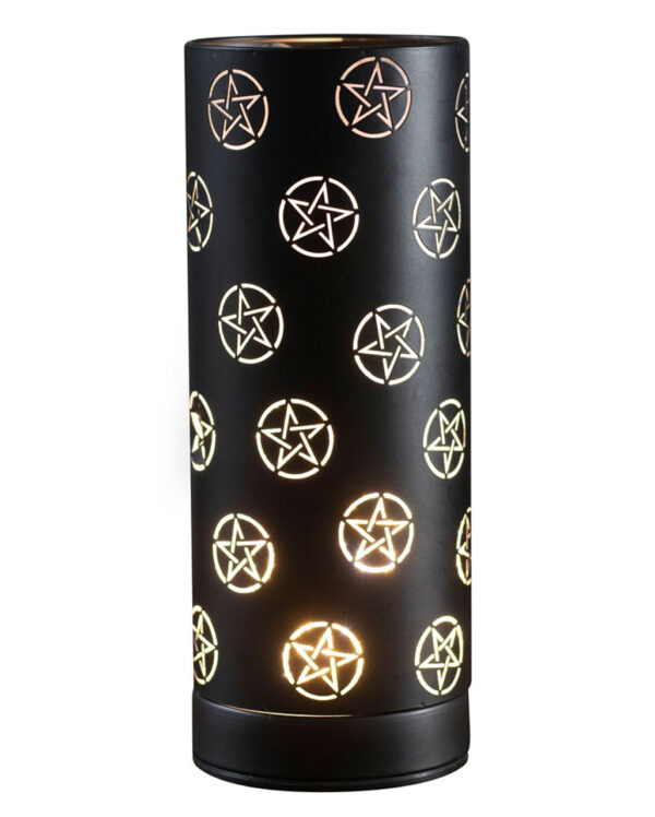 Schwarze Pentagramm Elektr. Aroma Lampe ★