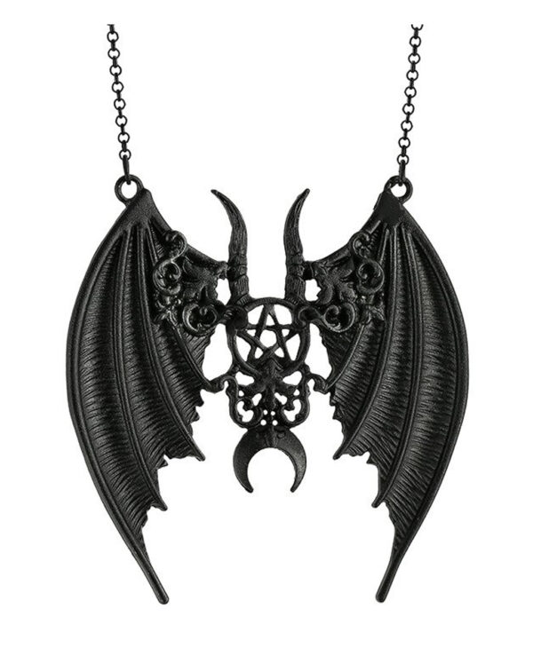 Schwarze Gothic Maleficent Halskette als Geschenkidee