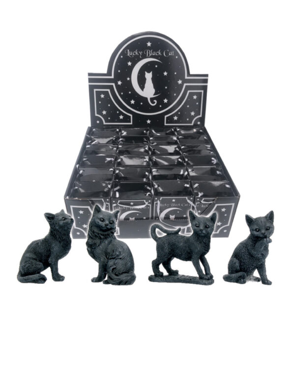 Schwarze Katze Glücksbringer 9cm bestellen