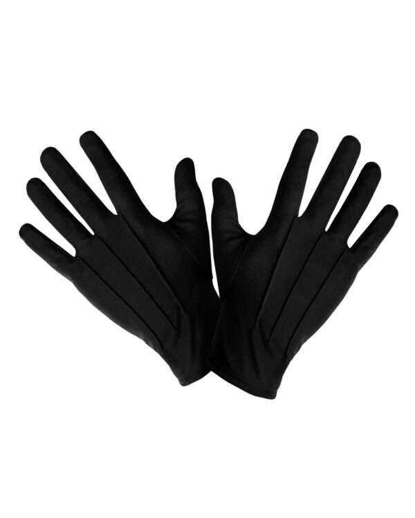 Schwarze Kostüm Handschuhe Unisex für Halloween