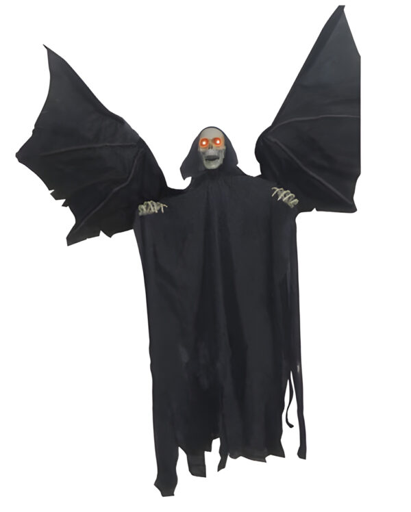 Flügelschlagende Grim Reaper Hängefigur 89cm für