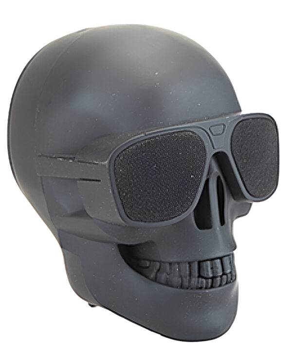 Schwarzer Totenkopf Lautsprecher 13cm als Boom Box