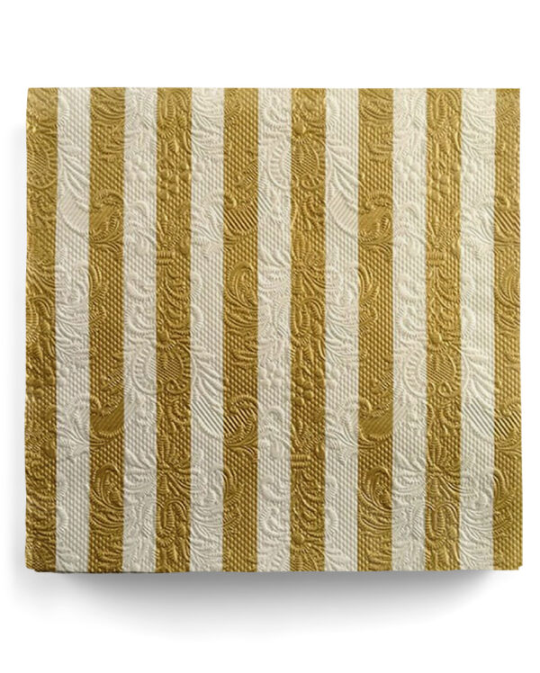 Servietten Luxury Streifen gold-beige 15 St. kaufen