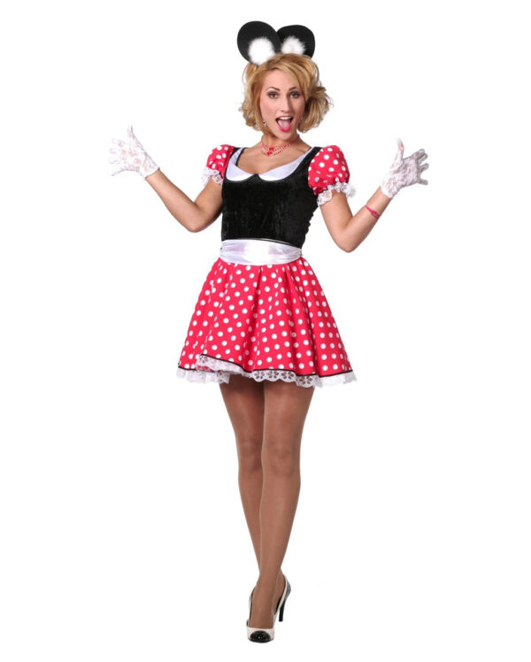 Sexy Minnie Maus Damen Kostüm für Karneval kaufen 46