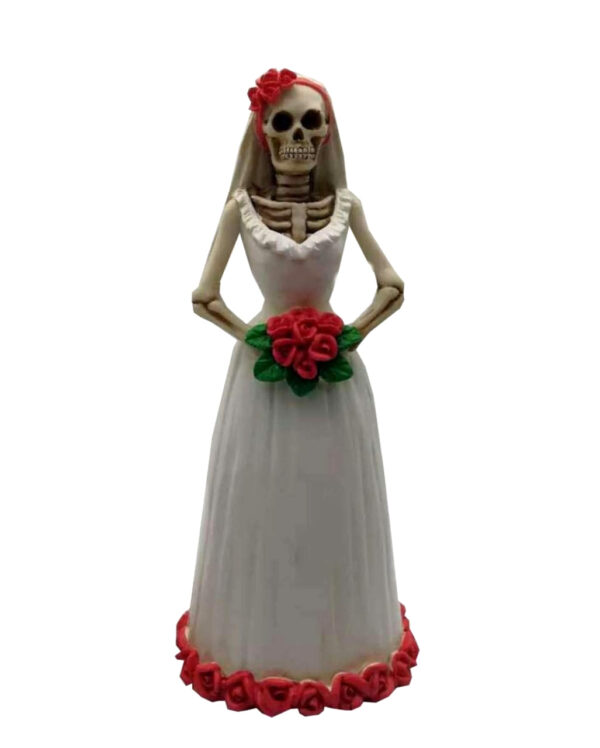 Skelett Braut 15 cm Dia de los Muertos Figuren