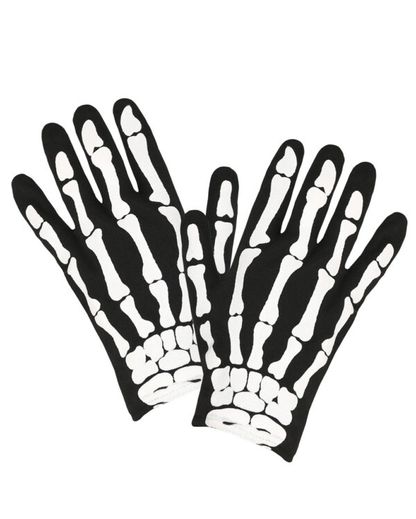 Skelett Handschuhe Kindergröße für Halloween