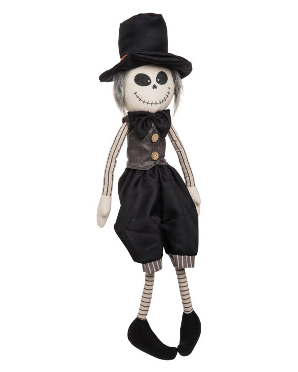 Skelett Mann Plüsch Kantenhocker 66cm  Halloween Deko