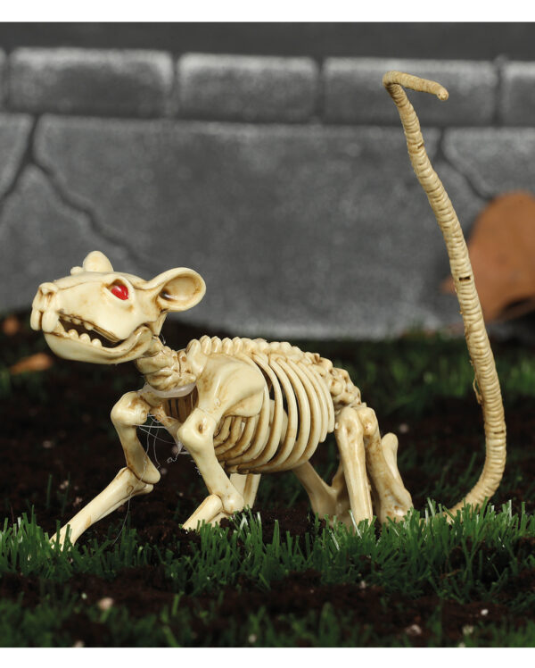 Skelett Ratte 20cm  Halloween Dekoration