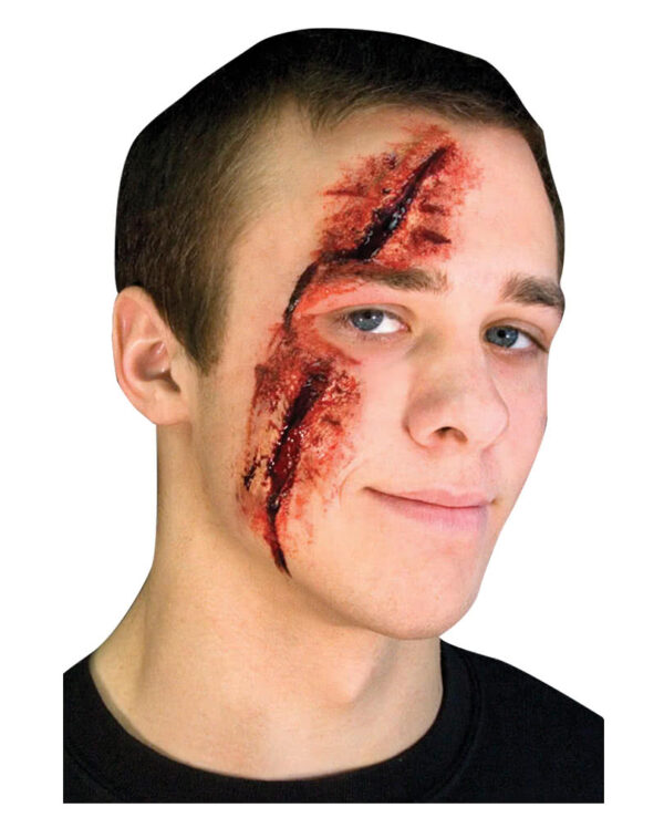 Zerschnittenes Auge Wunde / Slashed Eye   Latex Wunde für Halloween