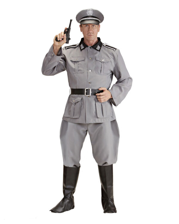 Soldaten Uniform Grau für Halloween XXL