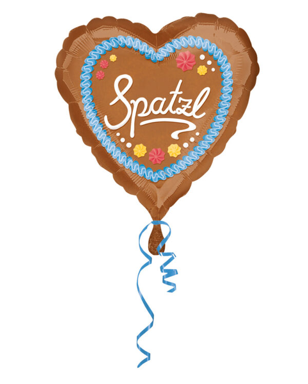 Spatzl Lebkuchenherz Folienballon ❤ als Geschenk