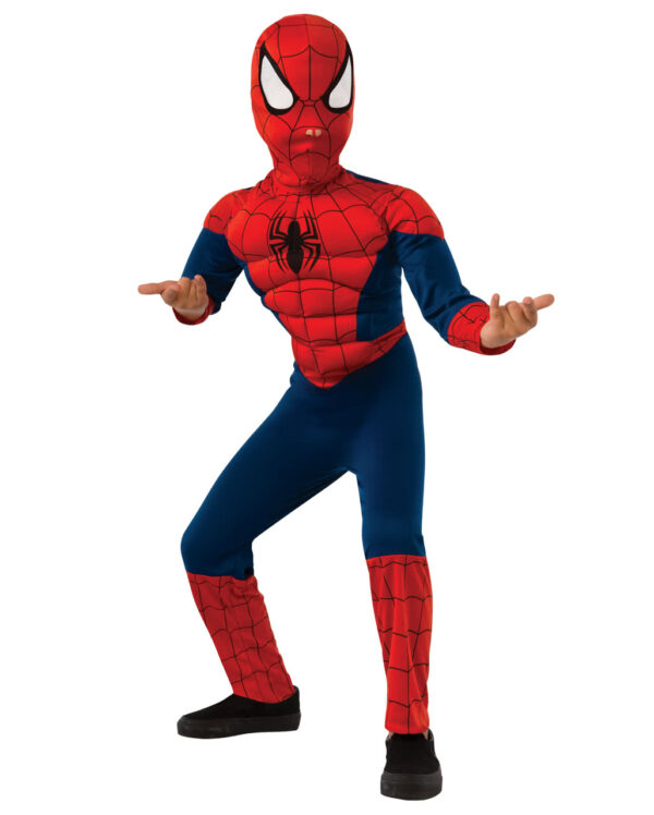 Spider Man Muskel Kinderkostüm für Karneval L