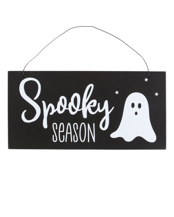 Spooky Season Halloween Hängeschild mit Geist für