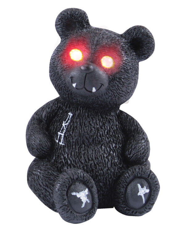 Spooky Teddy mit roten LED Augen  Gothic Deko