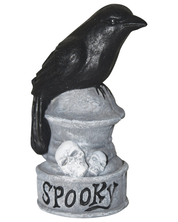 Spooky Zement Grabstein mit Krähe 14cm HIER kaufen