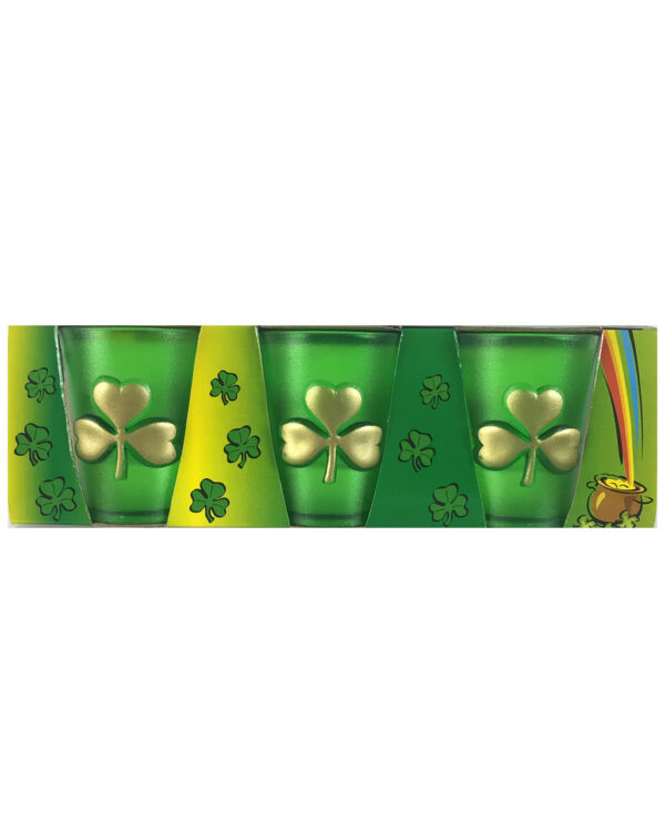 St. Patricks Day Kleeblatt Schnapsglas kaufen