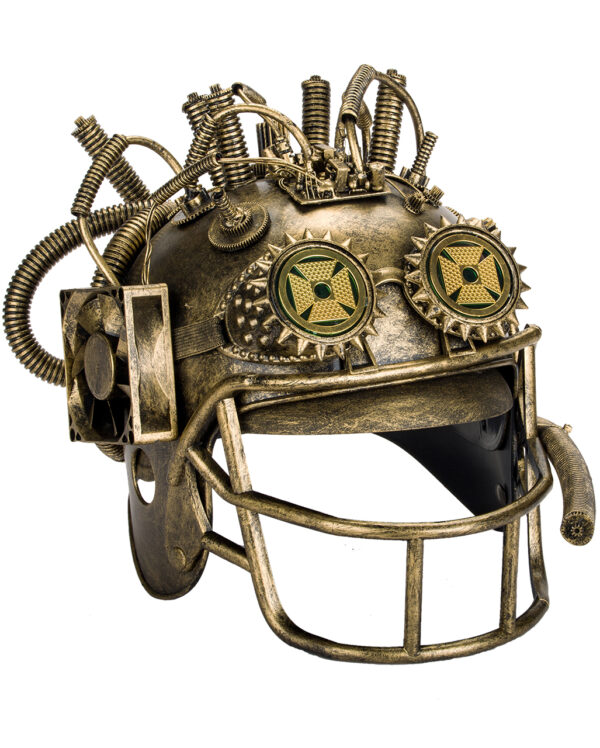 Steampunk Baseball Helm mit offenem Visier