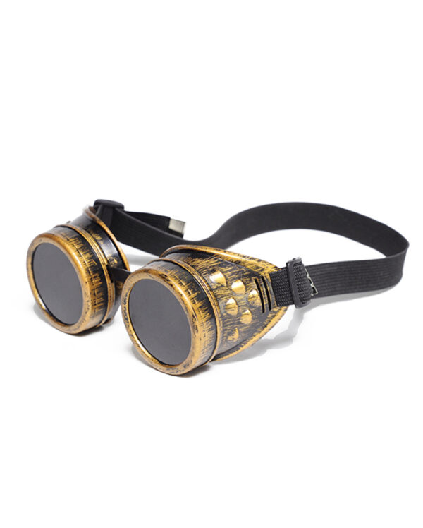 Steampunk Brille Messing als Cosplay Kostümzubehör