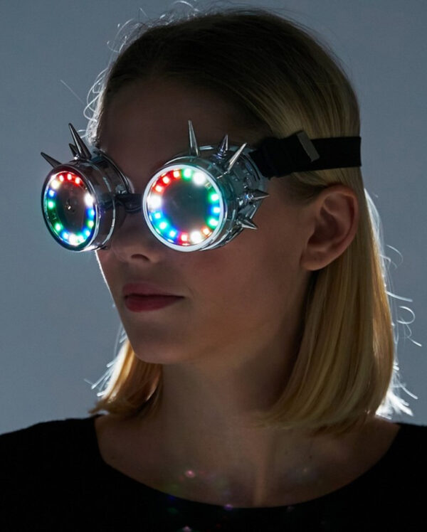 Steampunk Schweißerbrille mit LED ➤ JETZT bestellen