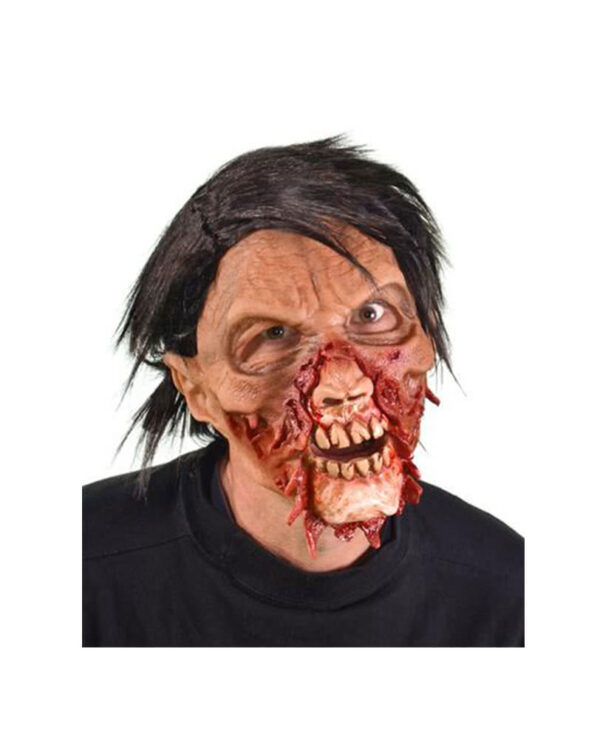 Fetzenkiefer Zombie-Maske  Horror Masken kaufen