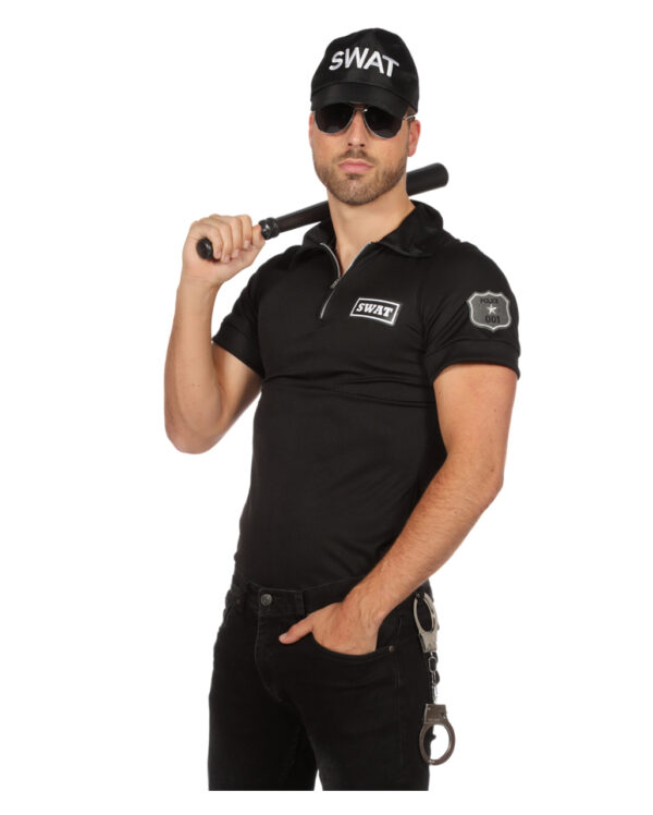 SWAT Agent Herren Kostüm-Shirt für Karneval 58