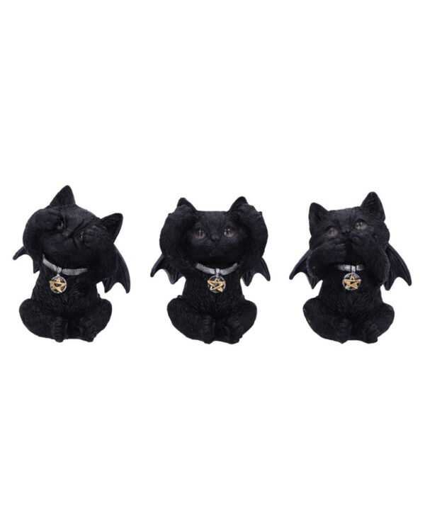 Three Wise Vampuss Vampir Kätzchen 9cm 3er Set ★ Gothic Deko