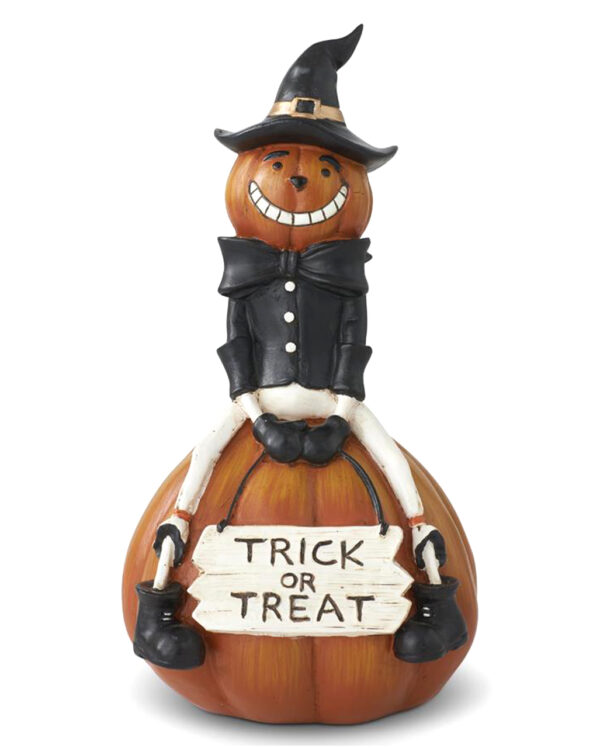 Trick or Treat Kürbismännchen Dekofigur 22cm für