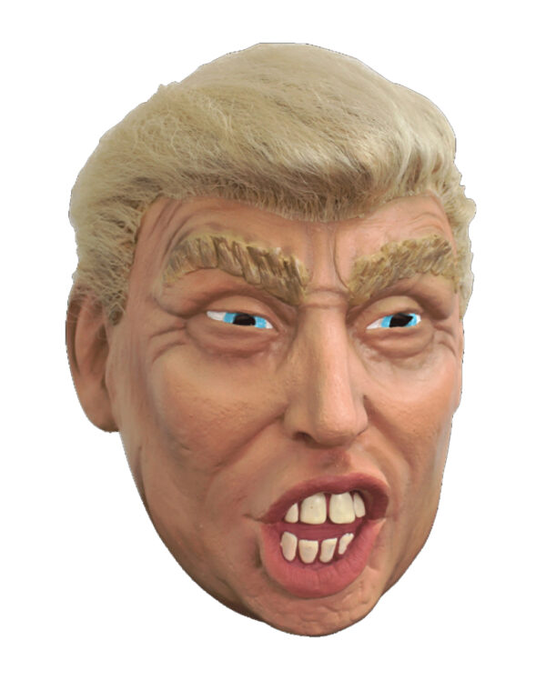 Donald Trump Maske mit Haaren  Politiker Maske