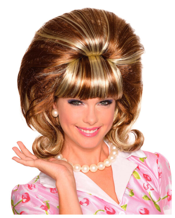 Tupierte Miss Conception Perücke Rot-Blond  50`s Wig