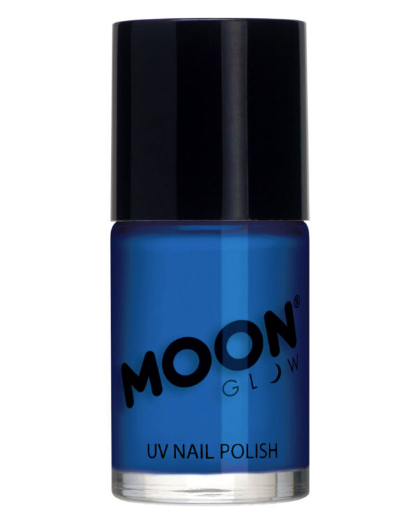 UV Nagellack Neon Blau als Halloween Make-up Zubehör