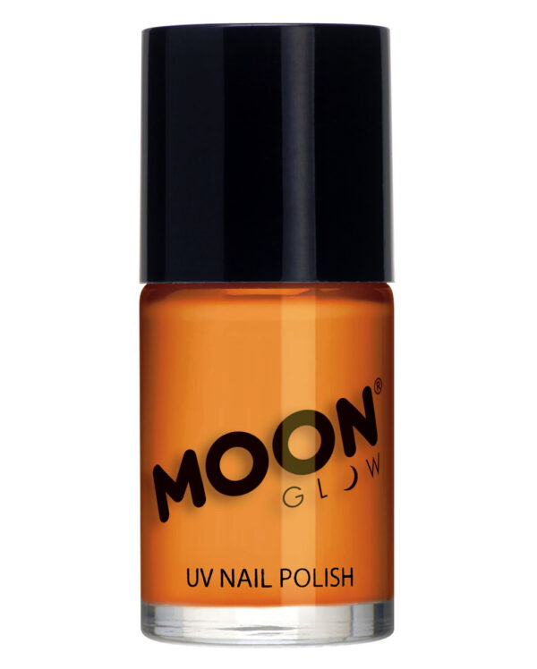 UV Nagellack Neon Orange als Halloween Make-up Zubehör