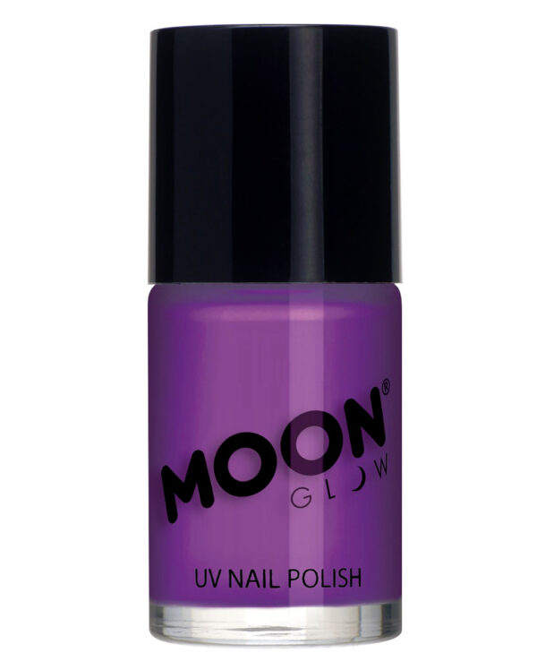 UV Nagellack Neon Violett als Halloween Make-up Zubehör