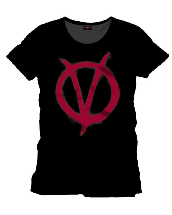 Vendetta Logo T-Shirt  Guy Fwakes Merchandise S