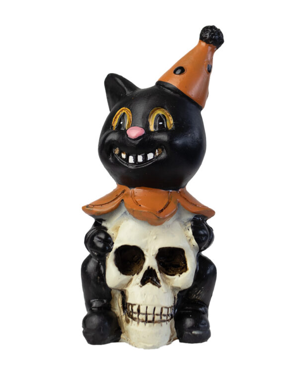 Vintage Halloween Katze Dekofigur 8 cm ★