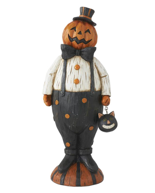 Vintage Kürbis Männchen Dekofigur 31cm für Halloween