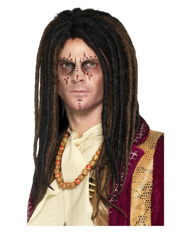 Voodoo Dreadlock Perücke als Halloween Perücke