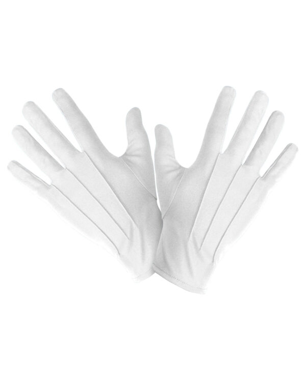 Weiße Kostüm Handschuhe Unisex Kostümzubehör