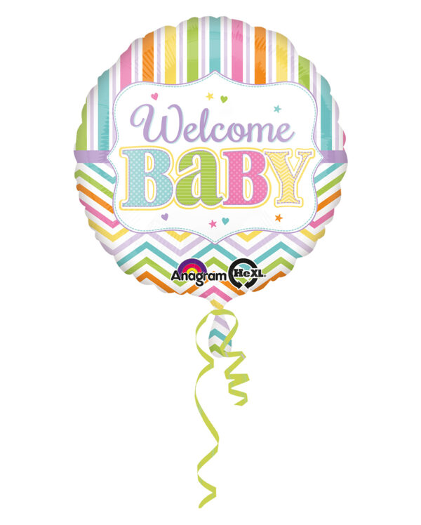 Welcome Baby Folienballon 43cm als Geschenk