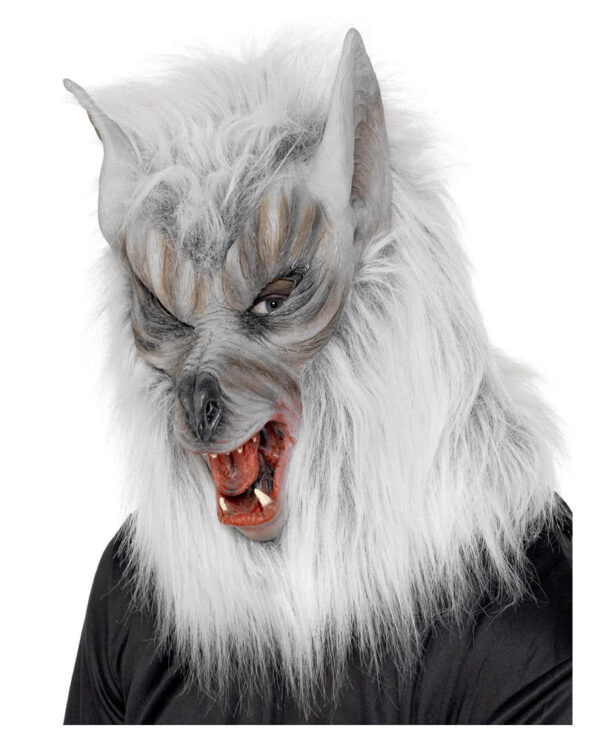 Werwolf Maske silbergrau  Halloween Masken online kaufen