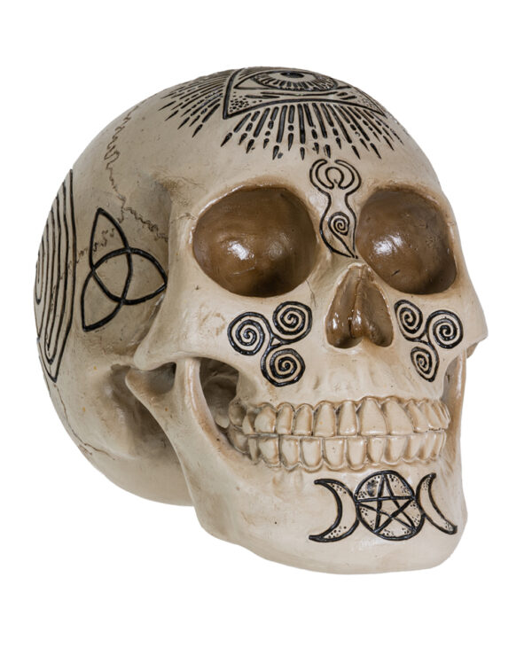 Witchcraft Totenkopf als Halloween Tischdekoration