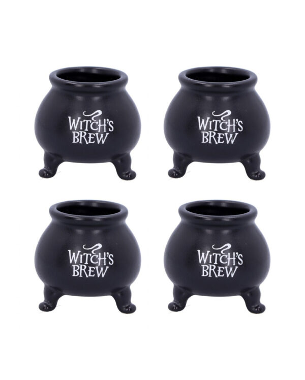 Witch's Brew Kessel Shotglas 4 Stück ★ kaufen