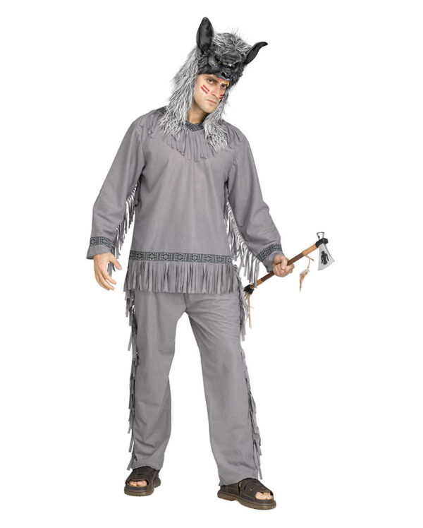 Wolfs Krieger Herrenkostüm zu Halloween One Size