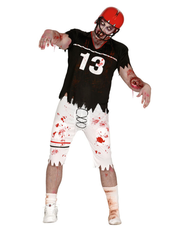 Zombie Football Spieler Kostüm für Halloween One Size